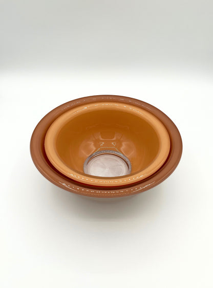 Vintage Pyrex Nesting Mixing Bowls Set of 2