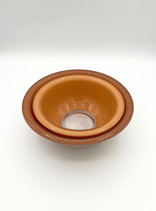 Vintage Pyrex Nesting Mixing Bowls Set of 2