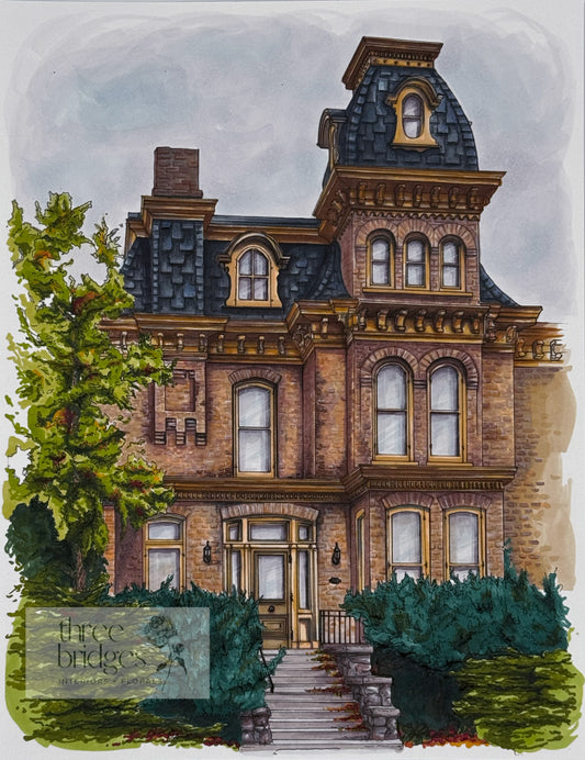 Roselawn Centre Hand-Rendered