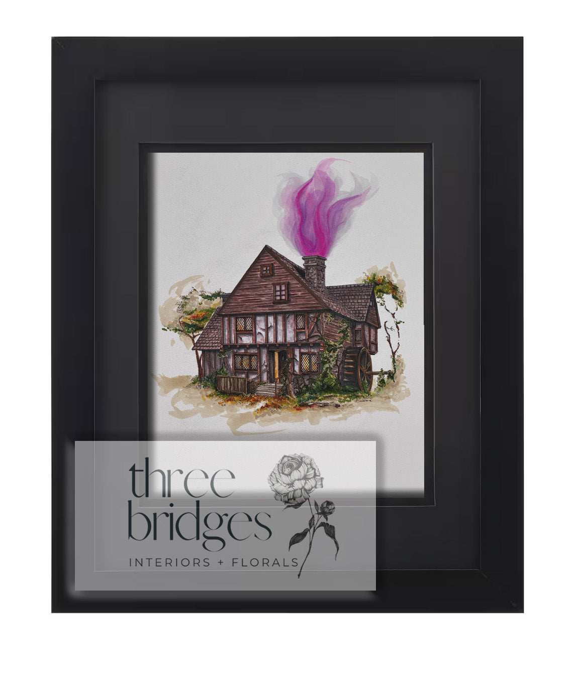 Sanderson Sisters' Cottage Hand-Rendered Original